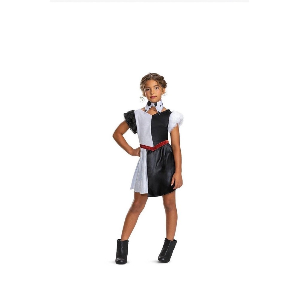 NEW Disney Villains Teen Cruella DeVille Halloween Costume Size Medium 7-8